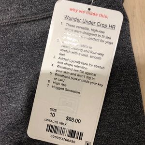 Lululemon Wunder Under Crop high rise